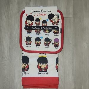 Groovy Guards London Tea Towel & Pot Holder